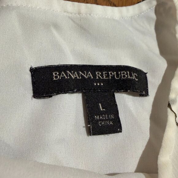 Banana Republic Floral Blouse Size L - Picture 4 of 7